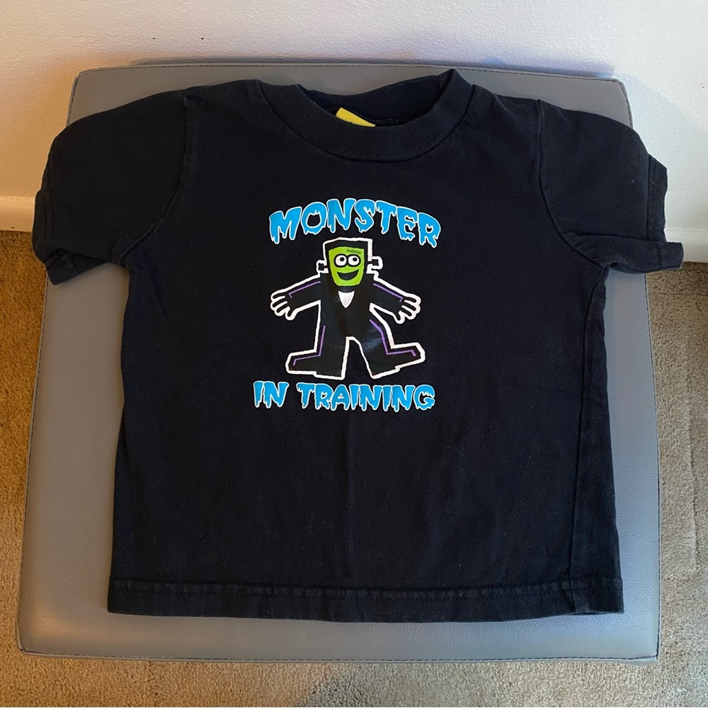 Prepare To Scare 18 Month Monster In Training Black Halloween Frankenstein Shirt